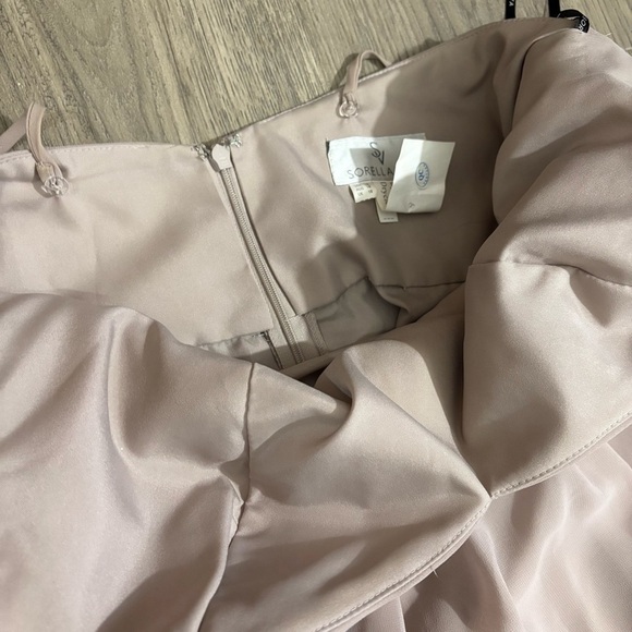 Sorella Vita Dusty Pink Rose Prom Bridesmaid Long Dress Sz 16 Chiffon Wedding - Picture 8 of 15